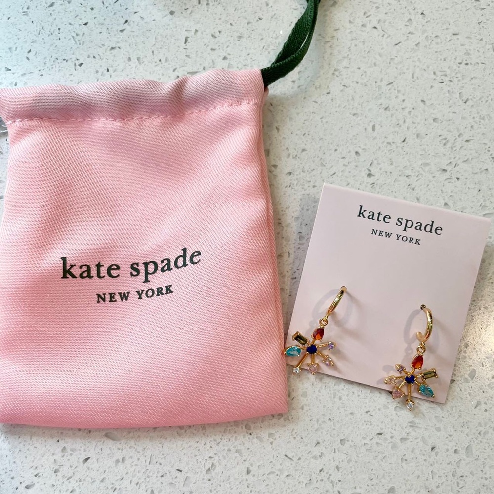 Kate spade Firework Floral huggie Earrings - Picture 3 of 9